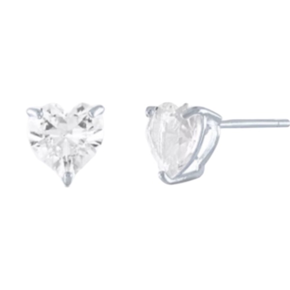 1/4 Carat Lab Created White Sapphire Earrings - Picture 1 of 2